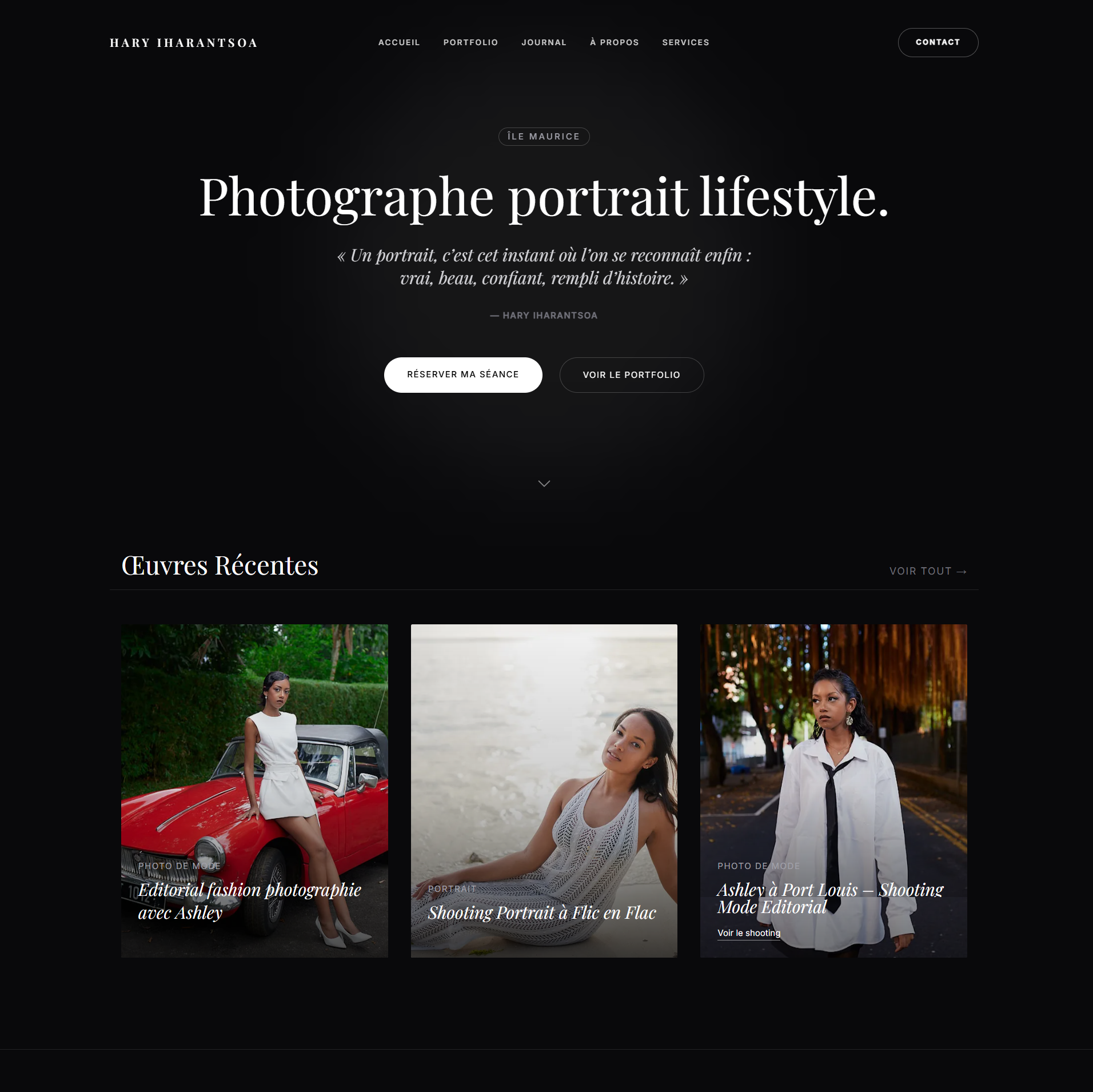 Hary Photography — Page d'accueil