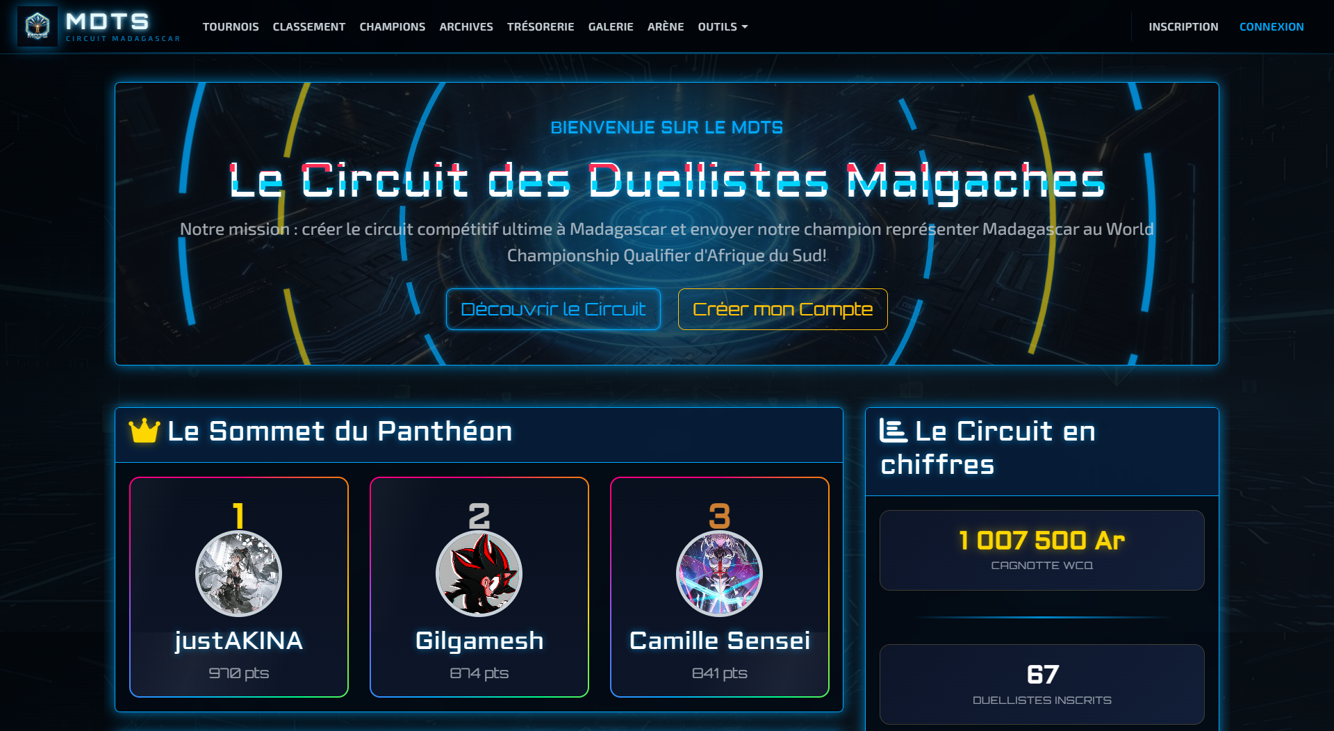 YGO Mada — Page d'accueil
